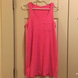 Hot pink J.Crew Tank Dress. Size XS. Worn once.